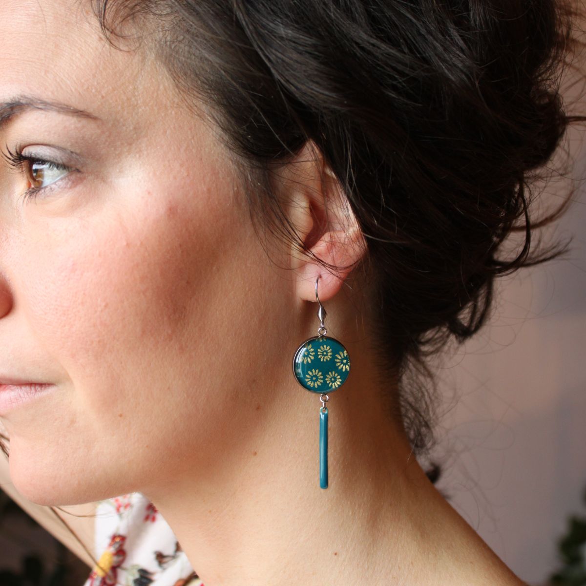 bo-058 boucles cabochon