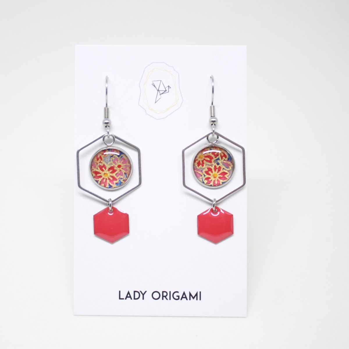 boucles-006 boucles cabochon origami
